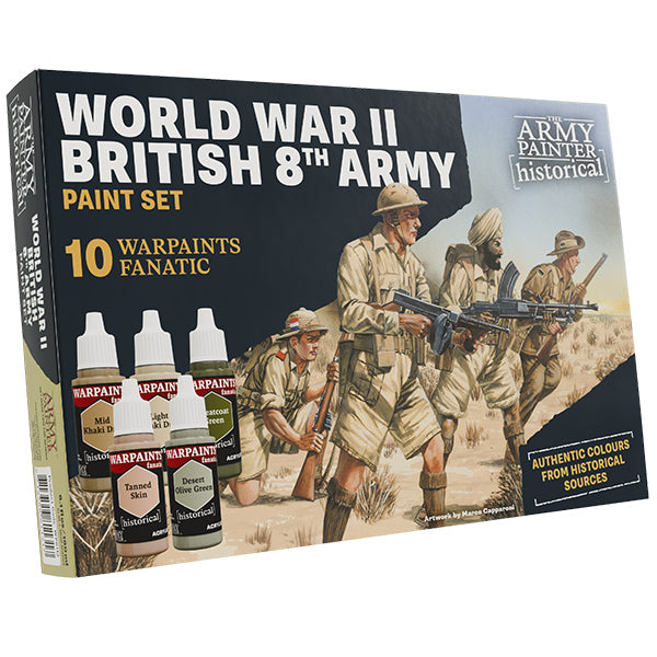 Warpaints: Historical WWII- British 8th Army Paint Set (10 paints)