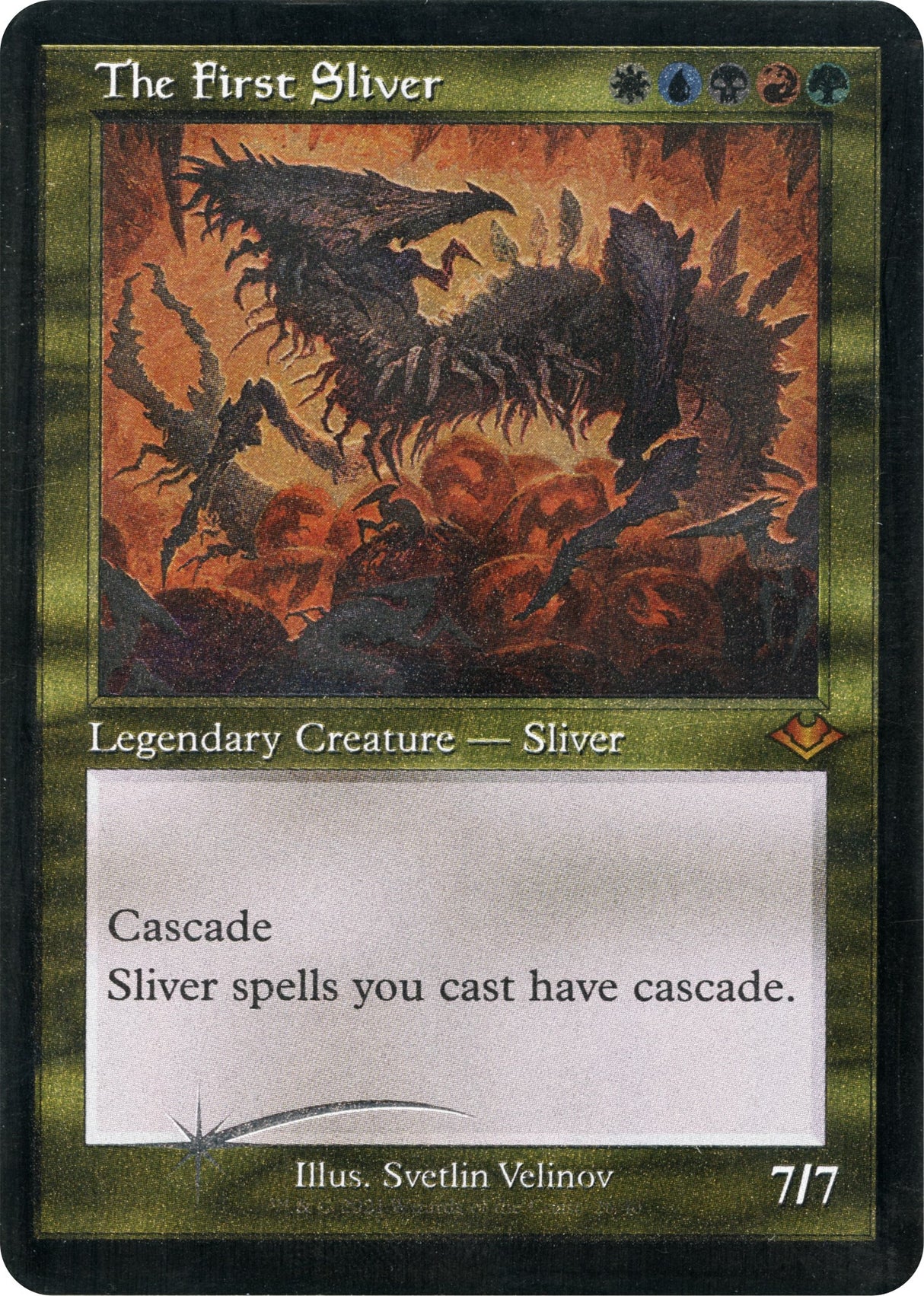 The First Sliver (Retro Frame) (Foil Etched)