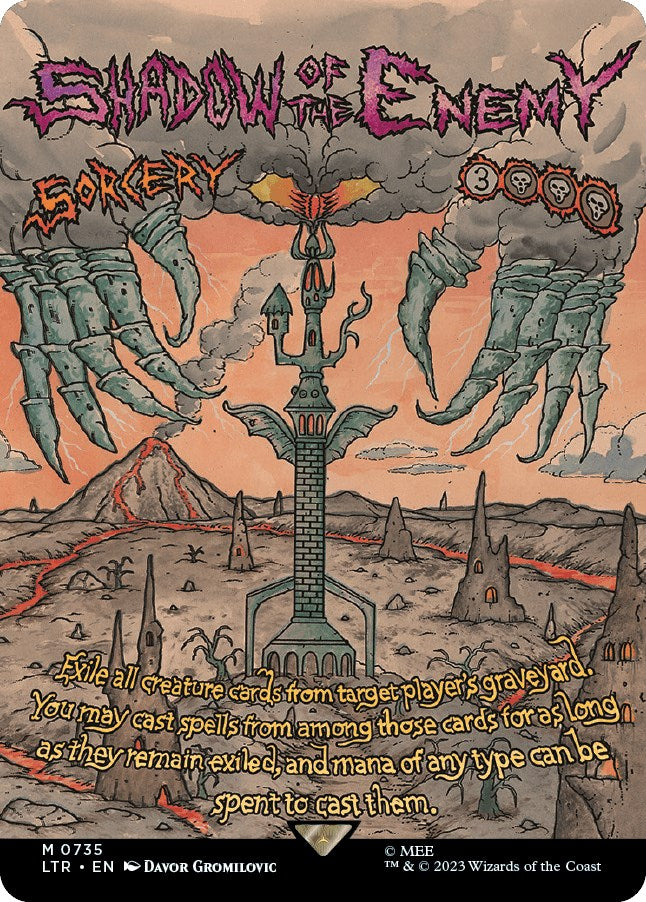 Shadow of the Enemy Borderless Poster