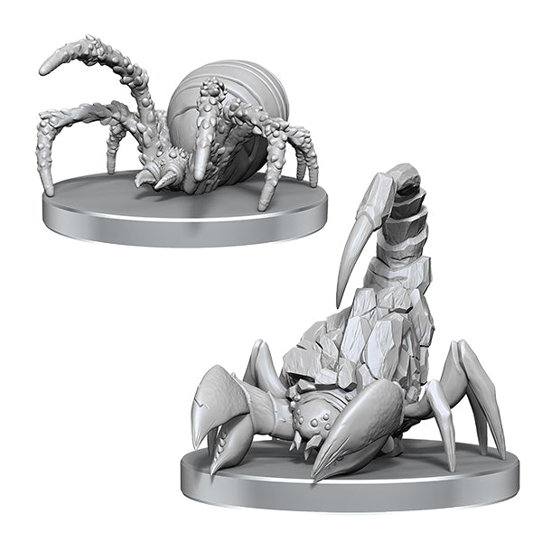 Pathfinder Battles Deep Cuts Miniatures: Wave 26- Cave Scorpion & Hunting Spider