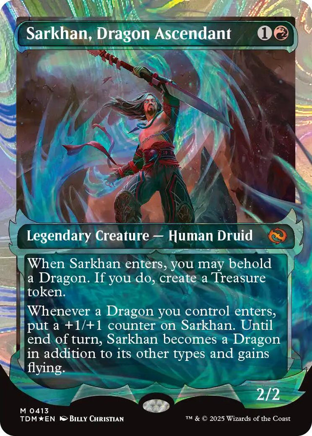 Sarkhan, Dragon Ascendant (0413) (Showcase) (Halo Foil)