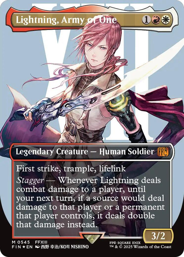 Lightning, Army of One (0545) (Borderless) (Surge Foil)