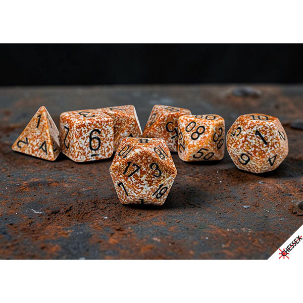 Polyhedral 7-Die Set: Speckled