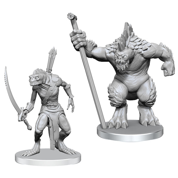 Pathfinder Battles Deep Cuts Miniatures: Wave 26- Xulgath Skirmisher & Stoneliege