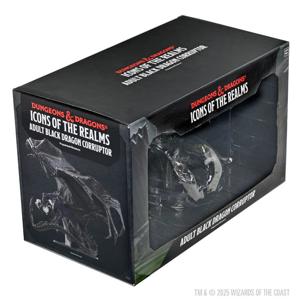 Dungeons & Dragons: Icons of the Realms - Adult Black Dragon Corruptor
