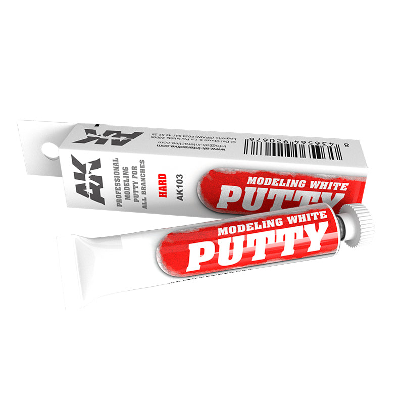 White Acrylic Modeling Hard Putty 20ml Tube