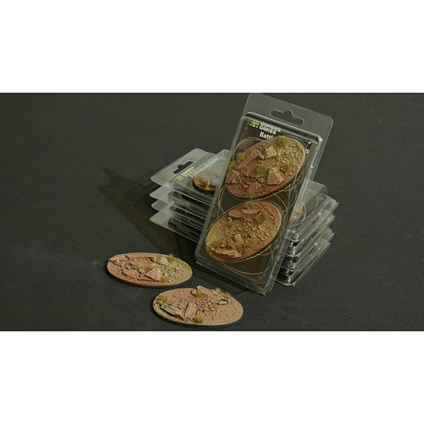 Battle Ready Bases: Badlands- Oval 90mm (x2)- Oval 90mm (x2)