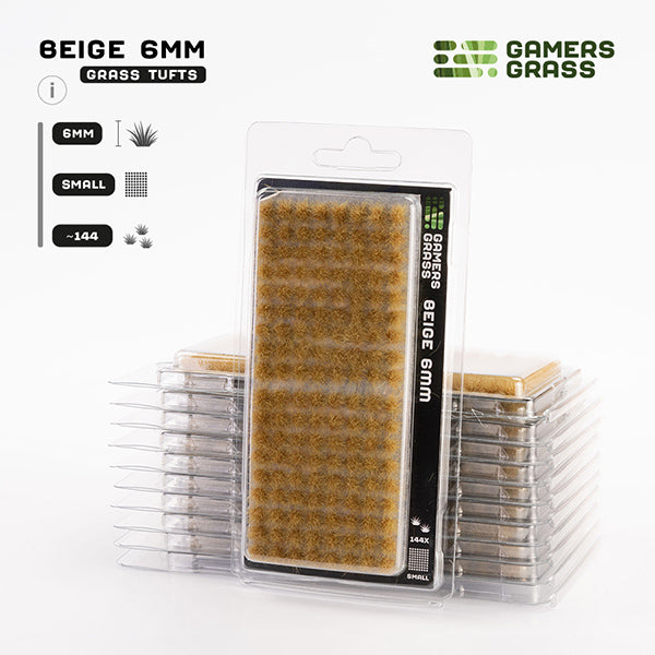 Gamers Grass Tufts: Tufts- Beige 6mm- Small