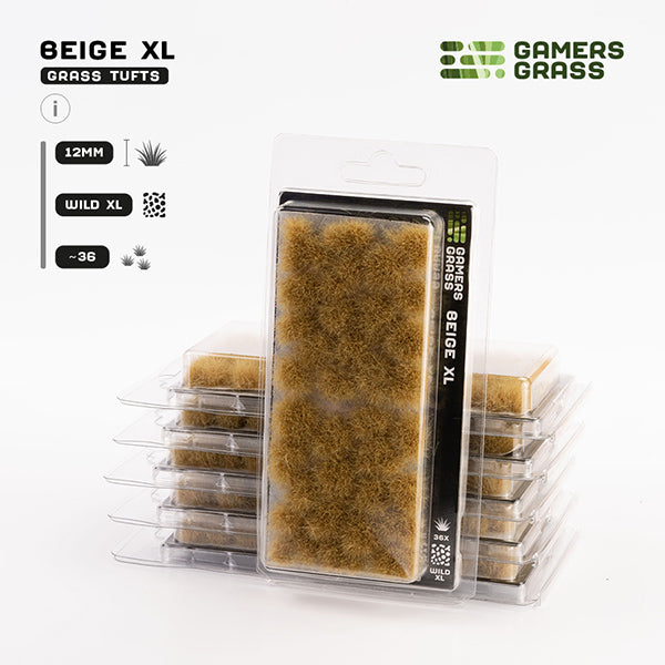 Gamers Grass Tufts: Tufts- Beige XL 12mm- Wild XL