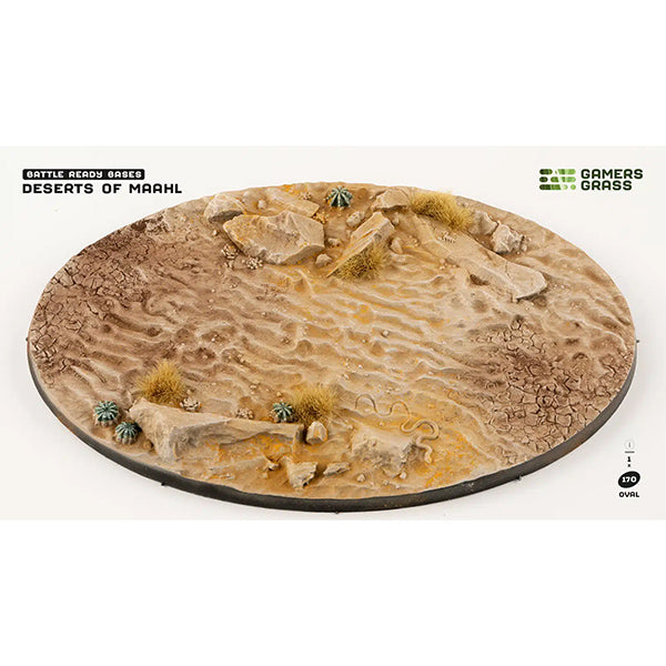 Battle Ready Bases: Deserts of Maahl- Oval 170mm (x1)- Oval 170mm (x1)