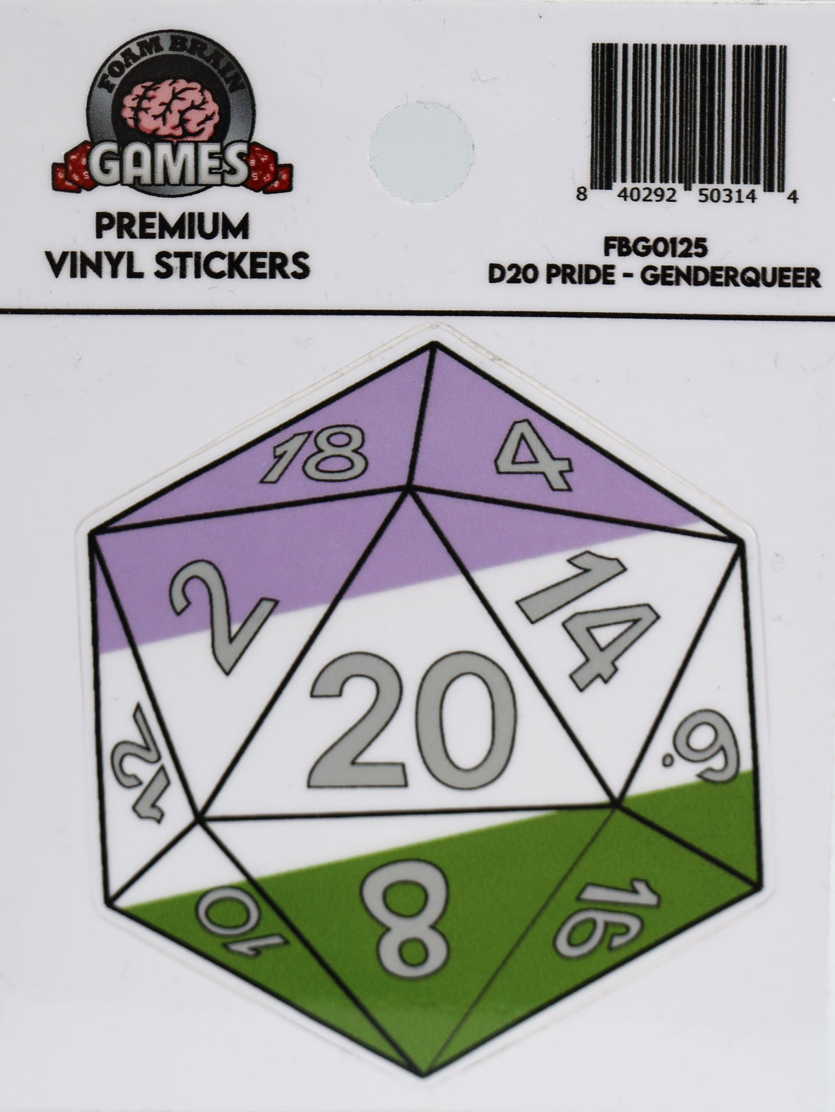 D20 Sticker - Pride
