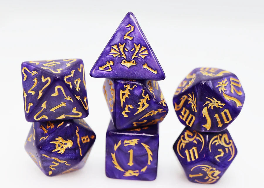 Drake's Flight: Enchanting RPG Dice Set