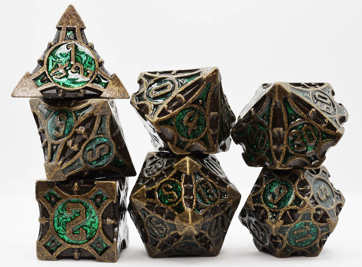 Quiver of Arrows Metal RPG Dice Set