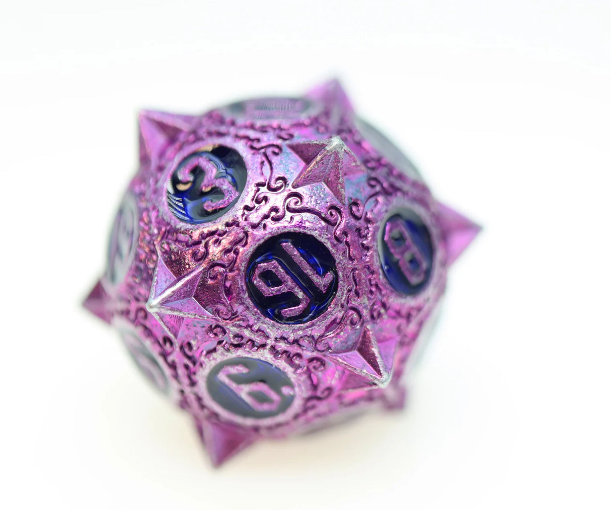 Meteor Storm: Peculiar Purple - Metal RPG Dice Set