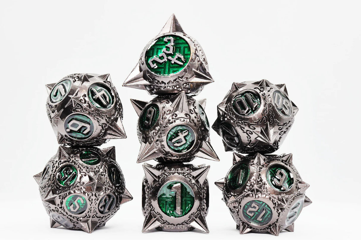 Meteor Storm: Hunter's Moon - Metal RPG Dice Set