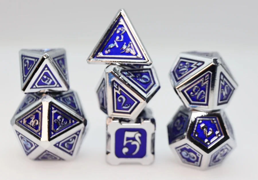 Alchemist Metals: Lightning- Metal RPG Dice Set