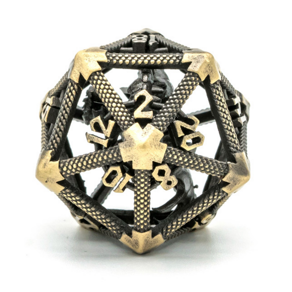 Hollow Dragon Keep D20 - Bronze