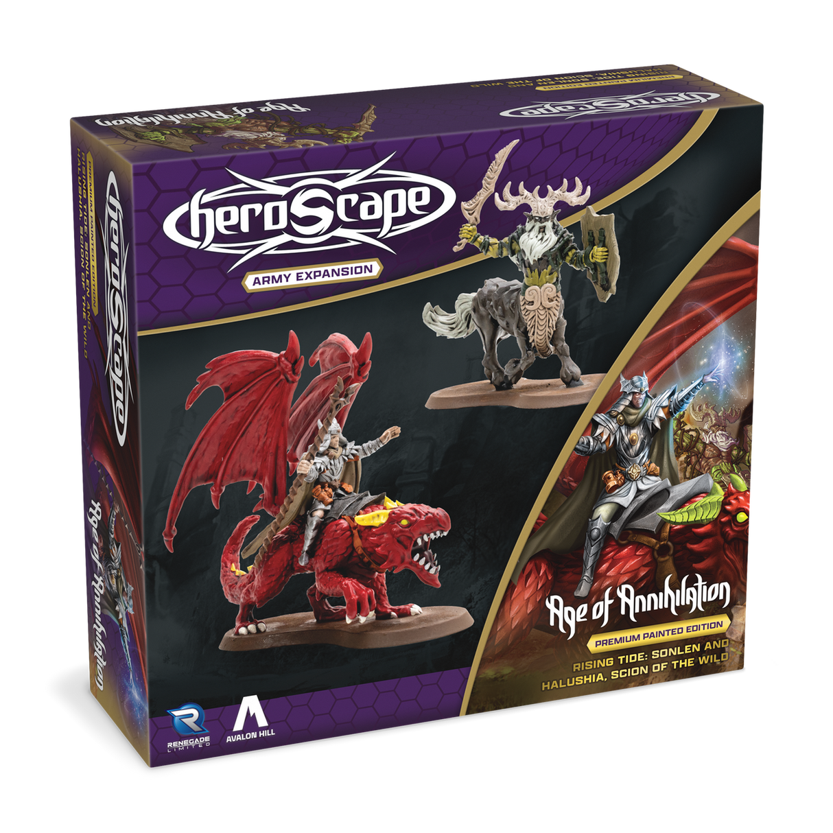 Heroscape: Rising Tide – Sonlen & Halushia, Scion of the Wild Army Expansion Premium Painted Edition