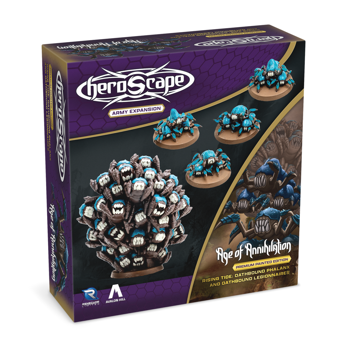 Heroscape: Rising Tide – Oathbound Phalanx & Oathbound Legionnaires Army Expansion Premium Painted Edition