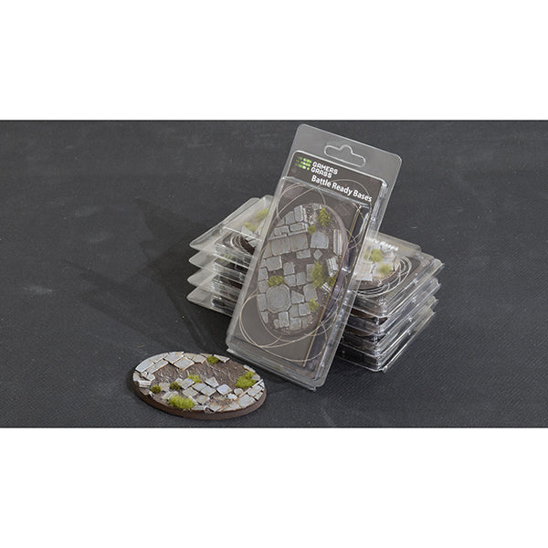 Battle Ready Bases: Temple- Oval 105mm (x1)- Oval 105mm (x1)