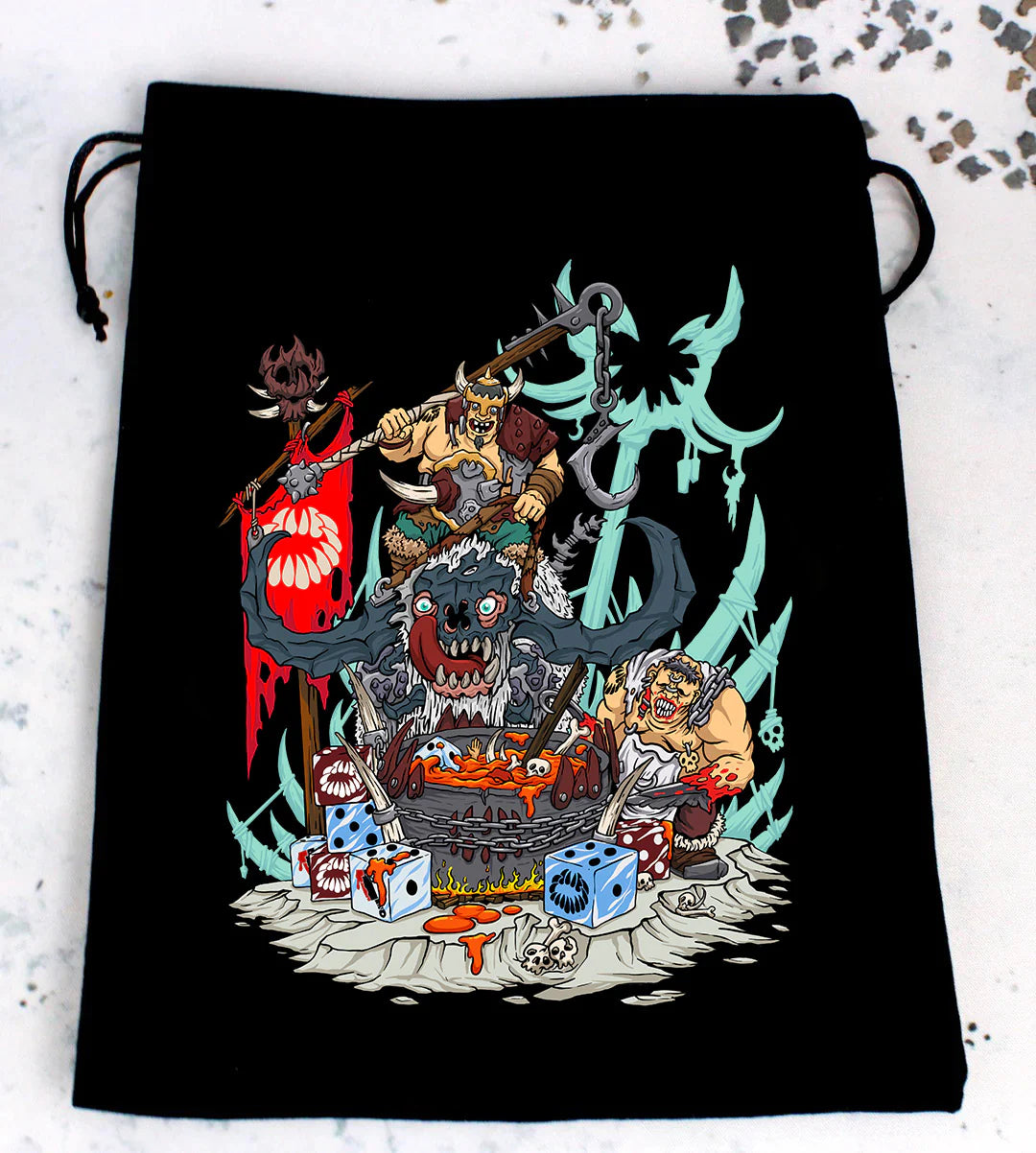 Premium Black Dice Bag | Great Maw