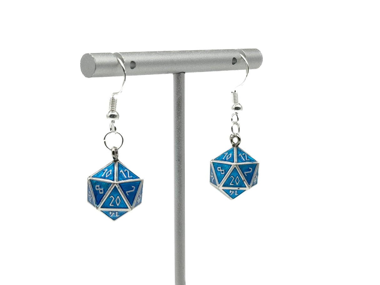 Ioun Stone D20 Dice Earrings by Norse Foundry