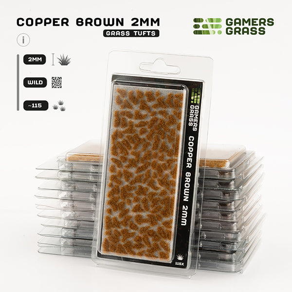 Gamers Grass Tufts: Tufts- Copper Brown 2mm- Wild