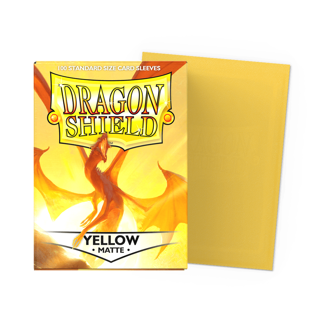 Dragon Shield Sleeves: Standard- Matte Yellow (100)