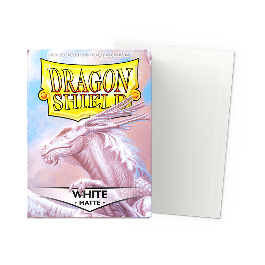 Dragon Shield Sleeves: Standard- Matte White (100)
