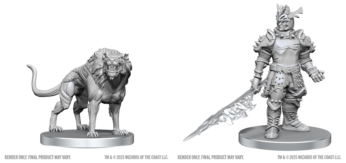 Dungeons & Dragons: Nolzur`S Marvelous Unpainted Miniatures - W28 Hell Hound & Narzugon