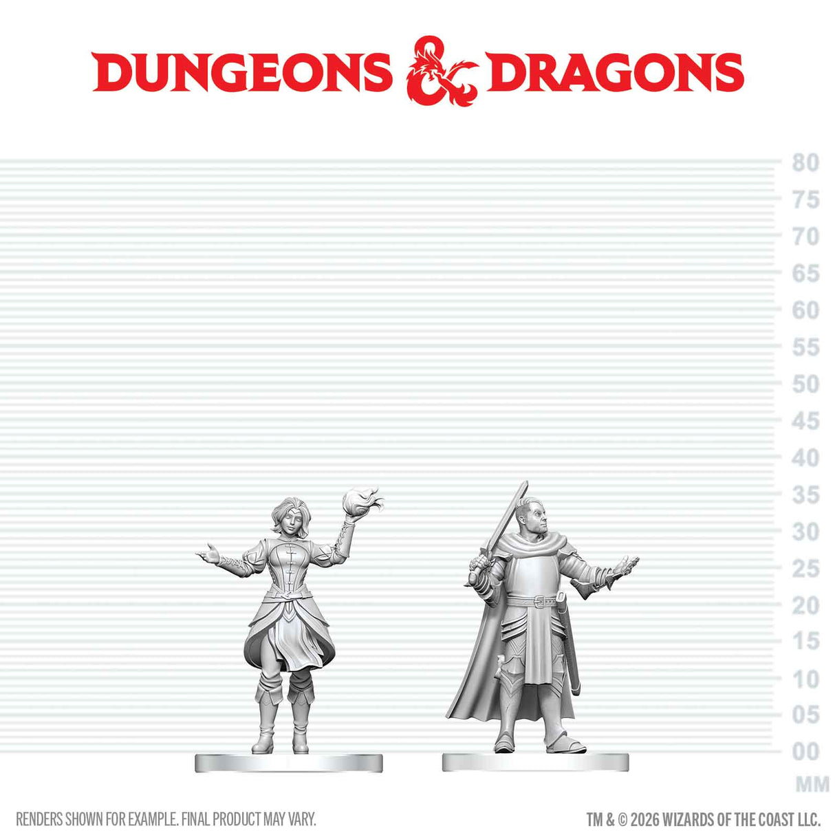 D&D Nolzur's Marvelous Unpainted Miniatures: W29 Knight & Mage Apprentice