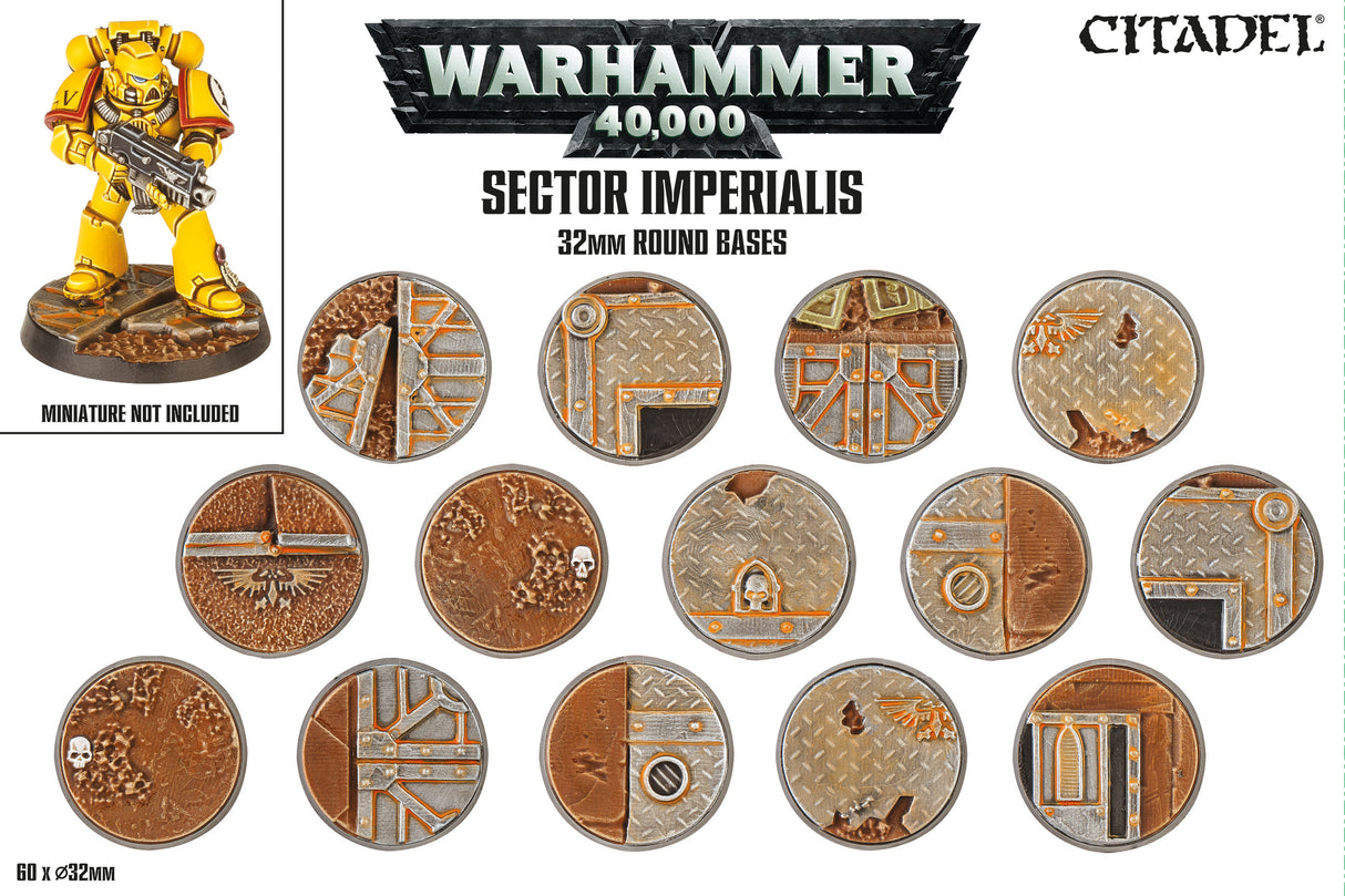 Sector Imperialis: 32MM Round Bases