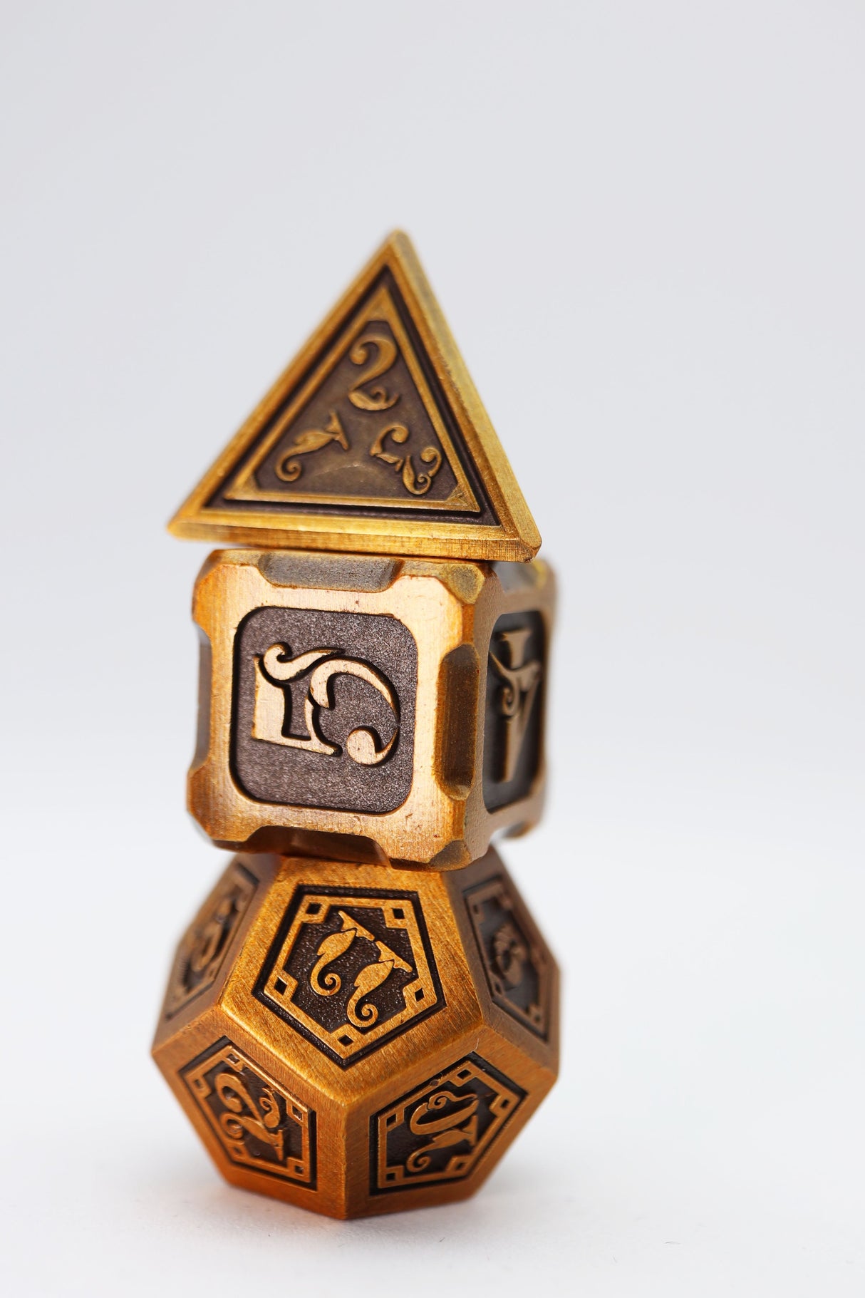 Alchemist Metals: Gold - Metal RPG Dice Set