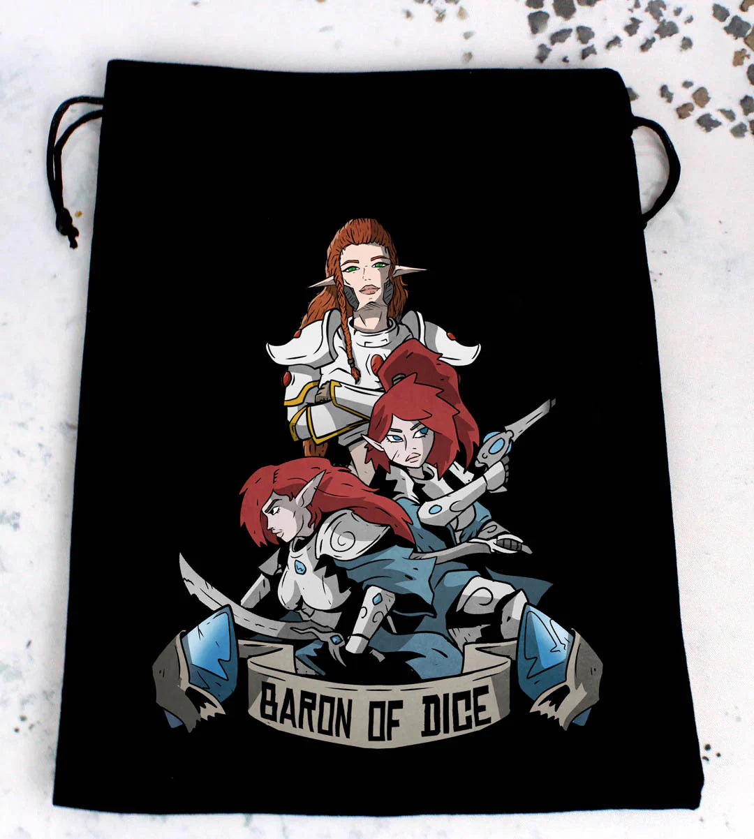 Premium Black Dice Bag | Deadly Trio