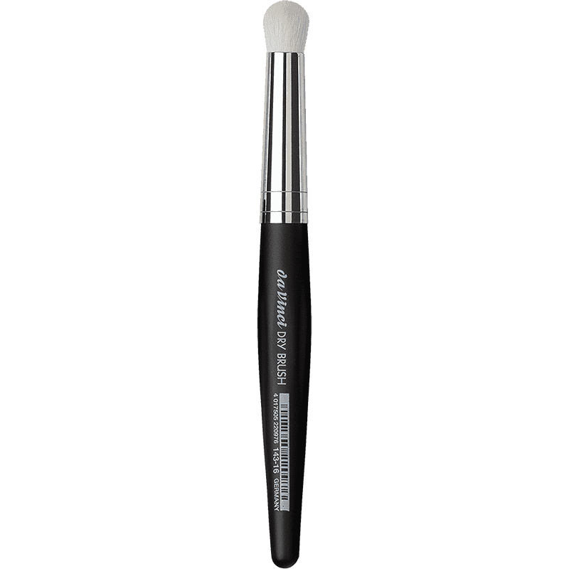 DRY BRUSH round, white synthetic fibres