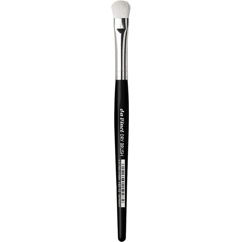 DRY BRUSH oval pointed, white synthetic fibres