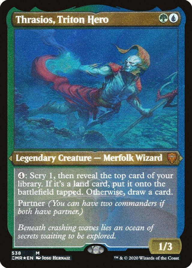 Thrasios, Triton Hero (Foil Etched)