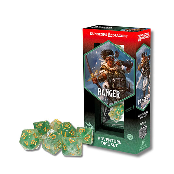 D&D Adventure Dice - Ranger: White, Green