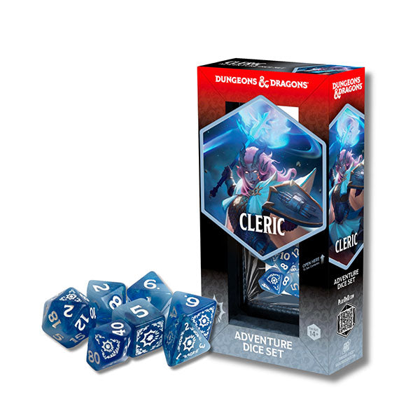 Dungeons & Dragons: Adventure Dice - Cleric White, Blue