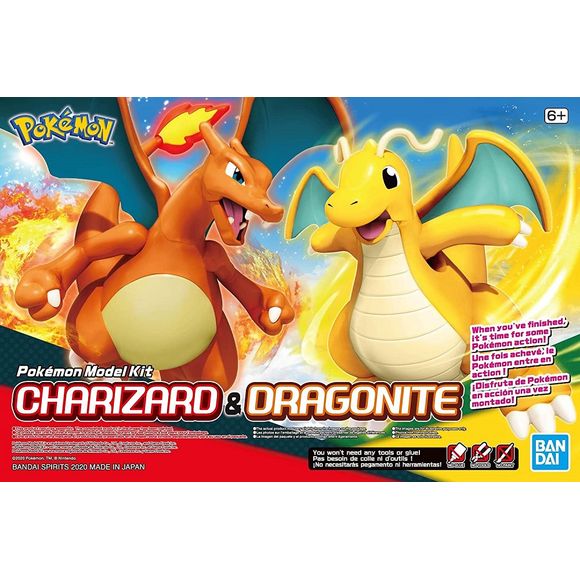 Bandai Hobby: Pokemon Model Kit: Charizard & Dragonite