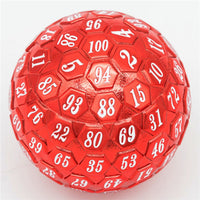 45mm Metal D100 - Red with White Font