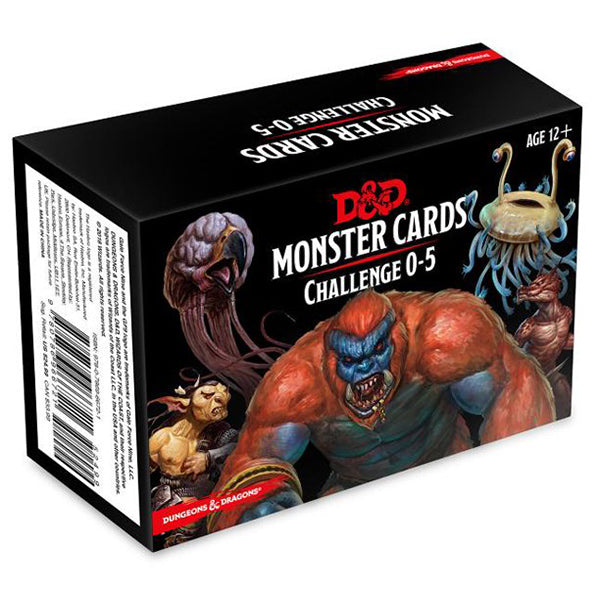 5e: Spellbook Cards Monsters 0-5 Deck