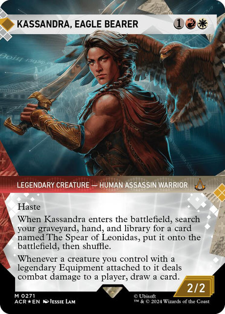 Kassandra, Eagle Bearer (Showcase) (Textured Foil)