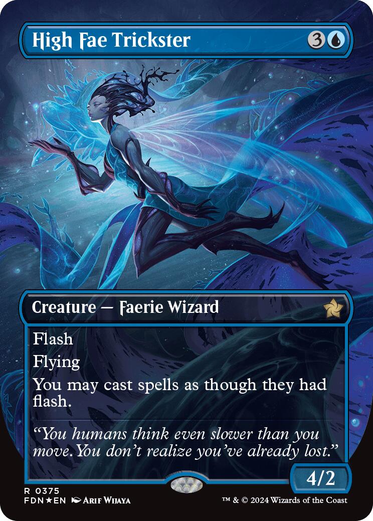 High Fae Trickster (Borderless) (Mana Foil)