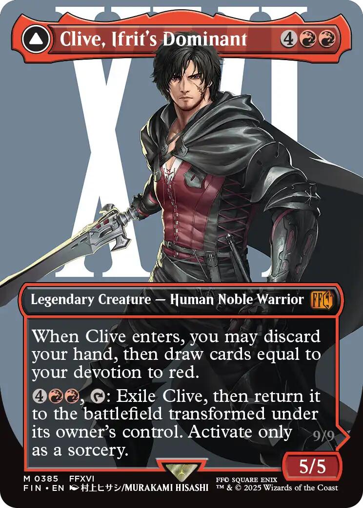 Clive, Ifrit's Dominant (0385) (Borderless)