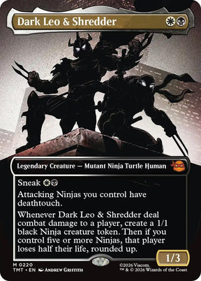 Dark Leo & Shredder (Borderless)