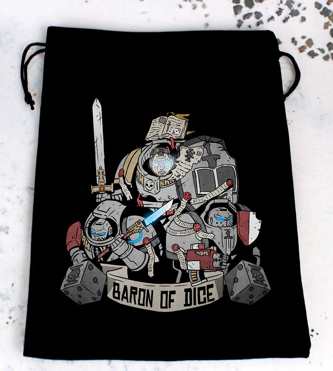 Premium Black Dice Bag | Warrior Knights