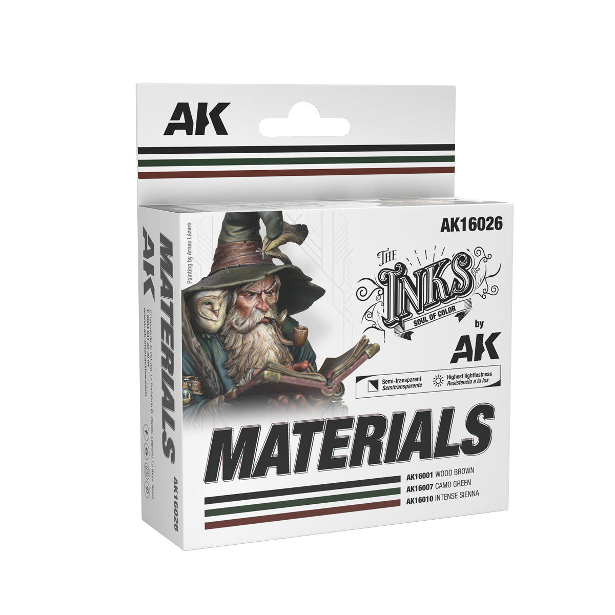 Inks: Materials Acrylic Set (3 Colors) 30ml Bottles