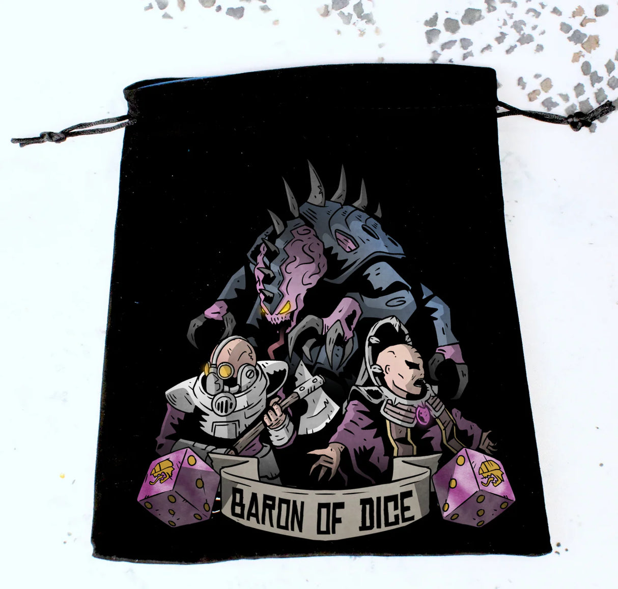 Premium Black Dice Bag | Twisted Helix