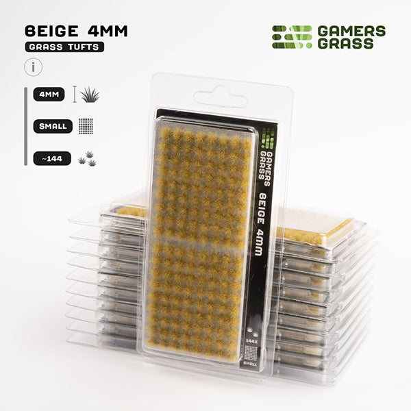 Gamers Grass Tufts: Tufts- Beige 4mm- Small